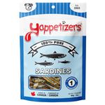 Yappetizers 100% Sardines Dehydrated Dog Treat | Hand Made in Canada Since 2003 - Equal to 1 Pound of raw Sardines(Medium | 85 Grams | 3oz)