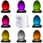 ToiLight The Original Toilet Bowl Night Light. Fun & Useful Bathroom Motion Sensor Tech Gadget. Funny Novelty Birthday Gift Idea. Stocking Stuffer for Him Her Guys Men Mom Brother