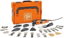 Fein MultiMaster MM 700 Max Top Oscillating MultiTool Set with QuickIn, Anti-Vibration System and Electronic Safety Cut-Off - 450 W, StarlockMax Tool Mount - 72296864090