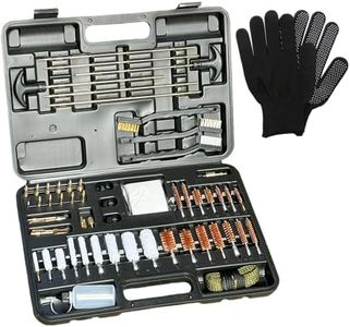 Universal Gun Cleaning Kit for All Guns, Gun Brushes for Pistol Handgun Shotgun Rifle, Durable Brass Rods, Bore Snake, Oil Bottle, Brushes, Brass Jags (Universal Gun Cleaning Kit)