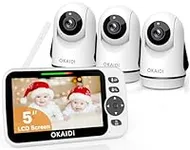 OKAIDI Video Baby Monitor with 3 Ca