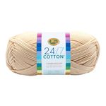 Lion Brand Yarn 761-098 24/7 Cotton Yarn, Ecru