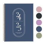 Rileys 2024-2025 18-Month Academic Weekly Planner - Academic Weekly & Monthly Agenda Planner, Flexible Cover, Notes Pages, Twin-Wire Binding (21.5 x 28 cm, Midnight Blue)