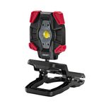 Coast CL40R 3900 Lumen Rechargeable Dual Power Rotating LED Aluminum Clamp Light with Wide Angle Flood Beam, Black/Red