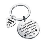 PLITI Dog Sitter Gift Cat Sitter Thank You Gifts Dog Walker Gift Pet Sitter Gift Dog Sitter Appreciation Gift Pet Caretaker Gift Thank You for All That You Do Keychain (Pet Sitter Thank You CA)