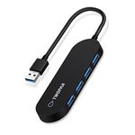 TWOPAN Ultra-Slim 4 Ports USB 3.0 Hub – High-Speed 5Gbps Data Transfer, Plug and Play USB A Hub for MacBook, Laptops, and More