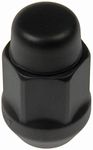 Dorman 711-335C Pack of 16 Matte Black Wheel Nuts and 4 Lock Nuts with Key