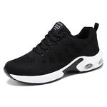 Padgene Womens Waking Shoes Ladies Sports Running Trainers Breathable Lightweight Sneakers Air Cushion Low Top Footwear Lace up Shoes for Gym Jogging Fitness Athletic Casua