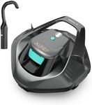 AIPER Cordless Robotic Pool Vacuum, Self-Parking Technology, Portable, Ideal for Above-Ground Flat Pool up to 40 Feet, Grey