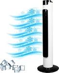 UR CHOICE Slimline Tower Fan 32'' | 3 Cooling Speeds, Oscillating Function | Portable Electric Cooling Fan for Home & Office