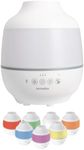 Homedics TotalComfort Humidifier – Large Air Humidifiers for Bedroom, Plants, Office – Cool Mist, Essential Oil Pads and Built-In Timer, 7-Color Night-Light, 2 Mist Settings, White