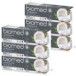 Biomed Superwhite 97% Natural Whitening Toothpaste | Enamel Strengthening | Coconut Flavour, Vegan, SLES Free 6x100g