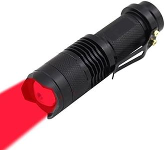 WAYLLSHINE High Power 1 Mode Red LED Flashlight, Single Mode Red Flashlight, Red Light Flashlight Red Light Torch for Astronomy, Aviation, Night Observation