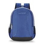 Aristocrat Solid Pattern Amp Laptop Backpack (H) Blue (Blue, Medium)