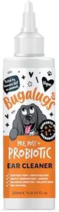 BUGALUGS Dog Ear Cleaner with Pro, Pre and Probiotics for dogs that helps soothe itchy ears, remove wax and odours plus dog ear drops support your dogs Microbiome (Probiotic Ear Cleaner 200ml)