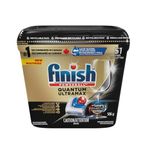 Finish Quantum UltraMax Dishwasher Detergent Tabs for Diamond Shine, Removes burnt-on stains & 24hr Dried on stains, No pre rinse needed, 51 Tablets