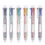 Shuttle Art Multicolor Pens, 23 Pack 6-in-1 0.7mm Retractable Ballpoint Pens for Office School Supplies Students Children Gift