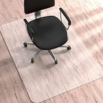 WASJOYE Chair Mat for Hardwood Tile Floor, 36"x48" PVC Floor Protector Cover Rug Mat with Non-Slip Frosted Back, Heavy Duty for Home Office Computer Desk Rolling Chair, Easy Expanded