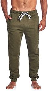 Balanced Tech Men's Jersey Knit Jogger Lounge Pants - Ottoman Ribbed Sage Green - XX-Large