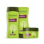 Trichup Keratin Kit (Shampoo 200 ml, Conditioner 200 ml, Hair Cream 200 ml)
