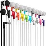 Maeline Bulk Earbuds with 3.5 mm Headphone Plug - 100 Pack - Multi