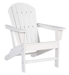 Signature Design by Ashley - Sundown Treasure Outdoor Adirondack Chair - Hard Plastic - White