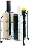 ALVIN, Wire Bin Roll File, Made For Rolled Maps, Plans, Drawings, and Tubes
