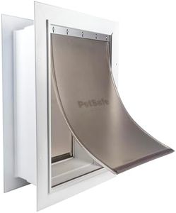 PetSafe Never Rust Wall Entry Pet Door - Telescoping Frame - Insulates Better Than Metal, Energy Efficient - Interior & Exterior Walls, Weatherproof, Easy to Install & Clean (White - Large)