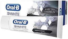 Oral-B 3D White Whitening Therapy Toothpaste, Deep Cleansing Charcoal, 75ml