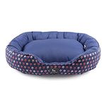 Heads Up For Tails Flower Child Oval Dog Bed - L