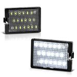 VIPMOTOZ Full LED License Plate Light For 2014-2022 Compatible with Dodge Durango, 6000K Diamond White, 2-Pieces Set Tag Lamp Assembly Replacement