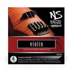 D'Addario NS310 NS Electric Violin String Set, 4/4 Scale, Medium Tension