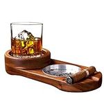 Cigar Ashtray Coaster Whiskey Glass