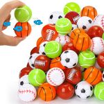 40 PCS Fidget Spinner Balls Soccer Party Favors for Kids Pinata Filler Goodie Bag Fidget Toys Loot Bag Fillers Carnival Prizes Mini Bulk Toys Return Gift Football Soccer Basketball Baseball Volleyball