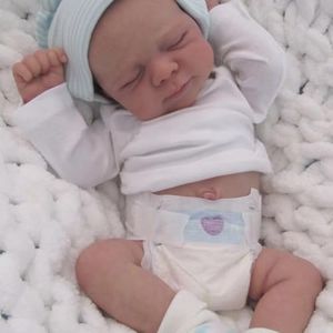 Anano Reborn Baby Dolls Silicone Full Body 18 Inch Full Silicone Baby Doll Boy, Realistic Babys Doll, Real Life Like Babys Reborn Dolls Lifelike Newborn Babies Washable