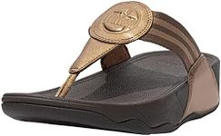 FitFlop DX4012-080 Walkstar Toe-Post Sandals Bronze US10