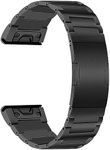 TRUMiRR Titanium Bracelet Replacement for Fenix 8 51 mm/Enduro 3/Fenix 7X Pro Sapphire Solar/6X Pro/5X Plus, 26 mm Quick Fit Watch Strap Buckles Bracelet for Garmin Fenix 7X/Epix Pro 51 mm/Descent