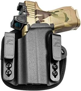 Universal Hybrid Kydex&Nylon Holster for Pistols, Gun Holsters for Men/Women, 9mm Holsters for Pistols, Concealed Carry 380 Holster for Women,Fits G19 G17,M&P Shield and Similar Handgun,Kydex, Left