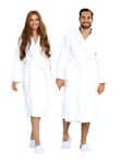 Luxury Bathrobe Towel with Slippers Spa Robe Combed 100% Terry Cotton Organic Cloth for Men Women Lightweight Luxurious Cozy Unisex Hotel Robes