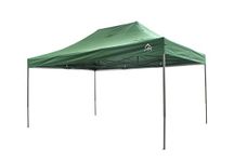 All Seasons Gazebos 3x4.5m Pop Up with Accessories | Heavy Duty, Fully Waterproof, High-Grade Materials (Green)