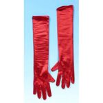 New Fancy Dress Gloves for Fancy Dress, Red, Long (45 cm)