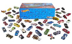 Hot Wheels 50-Car Pack of 1:64 Scale Vehicles Individually Packaged, Gift for Collectors & Kids Ages 3 Years Old & Up, V6697