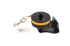 Lixit Bracket Mount and Stake Retractable Leash Tie Outs for Dogs (Bracket, Small), Yellow