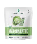 Jade Leaf Organic Matcha Latte Mix - Cafe Style Sweetened Blend - Sweet Matcha Green Tea Powder - 30ct Single Serve Stick Packs