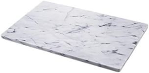 JEmarble Pastry Board 16x20 inch with Non-Slip Rubber Feets for Stability Perfect for Keep the Dough Cool and Chocolate Tempering(Premium Quality) White