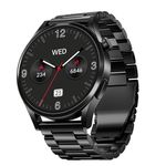 boAt Chrome Horizon, Video Watch Faces, 1.51” AMOLED Display, HRV & VO2 Max, Auto-Activity Detection, ASAP Charge, Advanced Bluetooth Calling, IP68, Heart Rate & SpO2 Monitor Smart Watch(Steel Black)
