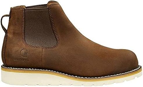 Carhartt Men's Wedge 5-inch Chelsea PullOn Steel Toe Fw5233M, Dark Bison Oil Tanned, 8