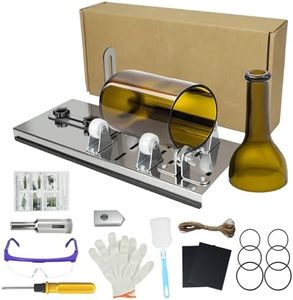 Glass Bottle Cutter，Premium Glass DIY Machine for Beer & Wine Bottles & Glass Cutter Tool with Safety Gloves & Accessories