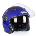 Motorcycle Helmets Electric Bicycle Helmet Open Face Dual Lens Visors Men Women Scooter Motorbike Moto Bike Helmet