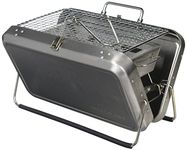 Kikkerland BQ01 Portable BBQ Suitcase, Silver